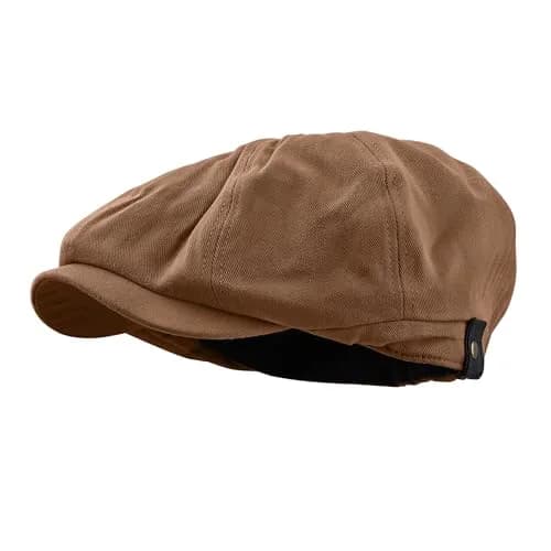 Croogo Newsboy Flat Cap Gatsby Ivy Cotton Cabbie Hat | Classic Style, Breathable & Durable (56-60cm) thumbnail 1