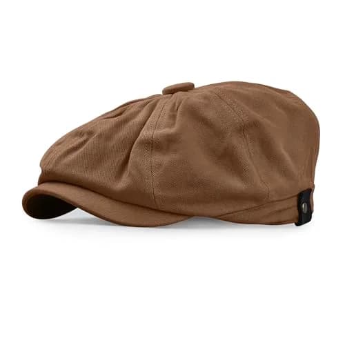 Croogo Newsboy Flat Cap Gatsby Ivy Cotton Cabbie Hat | Classic Style, Breathable & Durable (56-60cm) thumbnail 3