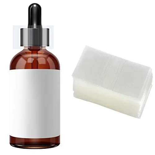 Morepack Clear Perforated Heat Shrink Bands for Bottles Jars 45x23mm (600 Pieces) | Tamper Evident Seal for Dropper Bottles thumbnail 1
