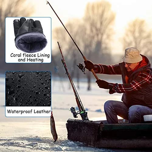 Syhood USB Heated Gloves Touchscreen Waterproof Winter Outdoor Black 25 cm (10 inches) | Heated for 5 Hours with 10000 mAh Power Bank thumbnail 4