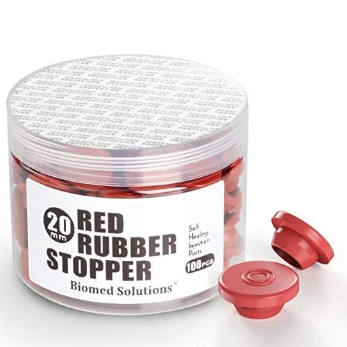 Biomed Solutions Self Healing Injection Ports 20mm Red | Reusable, Lab & Mushroom Use (70-120 chars) thumbnail 1