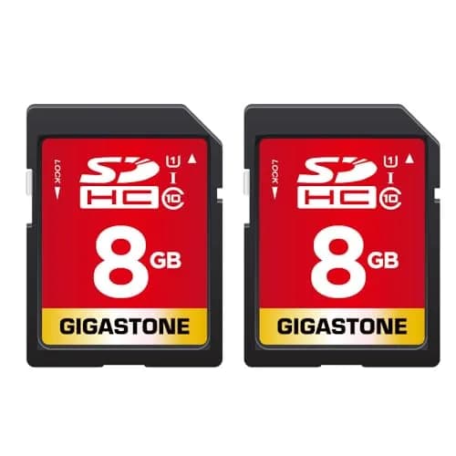 Gigastone 8GB SDHC Memory Card 2-Pack (16GB Total) | UHS-I U1 Class 10 Speed Up to 80MB/s thumbnail 1