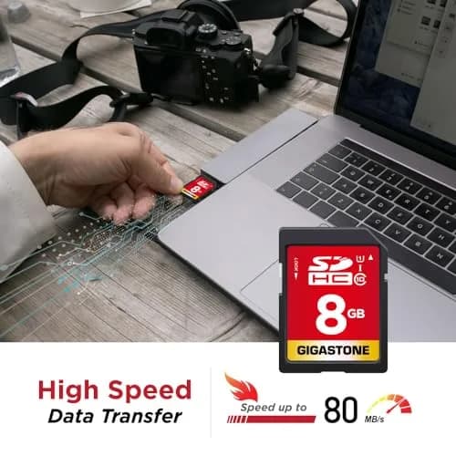 Gigastone 8GB SDHC Memory Card 2-Pack (16GB Total) | UHS-I U1 Class 10 Speed Up to 80MB/s thumbnail 3