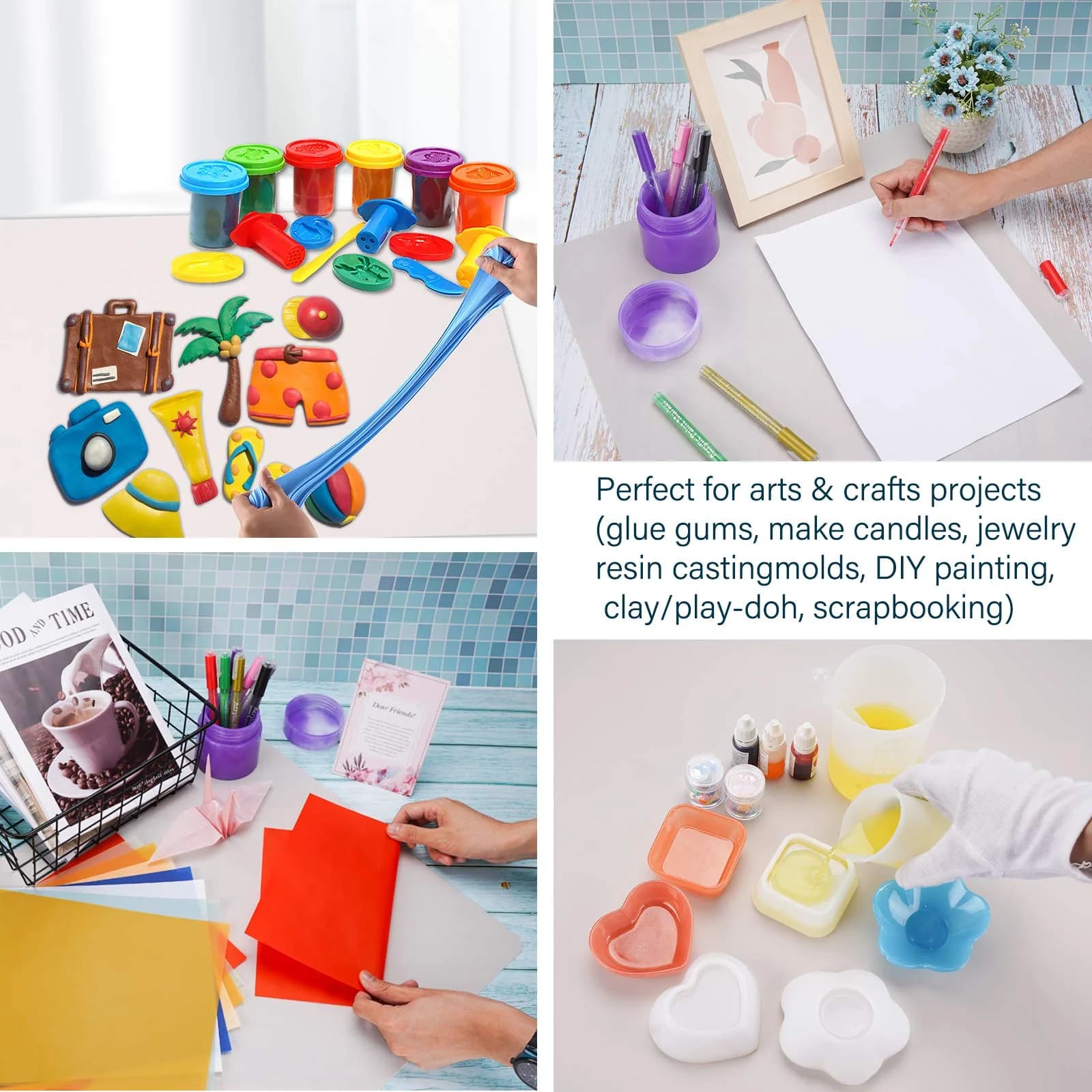 Gartful Extra Large Silicone Craft Mat 64cm x 45cm (25.2 x 17.7 inches) | Heat Resistant Nonstick Countertop Protector - view 5