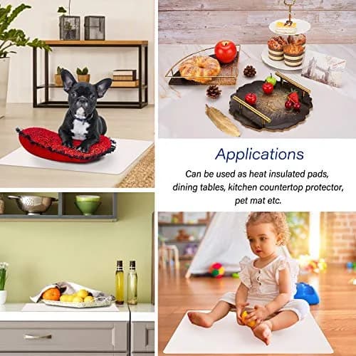 Gartful Extra Large Silicone Craft Mat 64cm x 45cm (25.2 x 17.7 inches) | Heat Resistant Nonstick Countertop Protector thumbnail 6