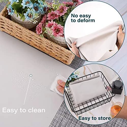 Gartful Extra Large Silicone Craft Mat 64cm x 45cm (25.2 x 17.7 inches) | Heat Resistant Nonstick Countertop Protector thumbnail 7