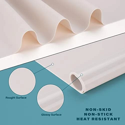 Gartful Extra Large Silicone Craft Mat 64cm x 45cm (25.2 x 17.7 inches) | Heat Resistant Nonstick Countertop Protector thumbnail 3