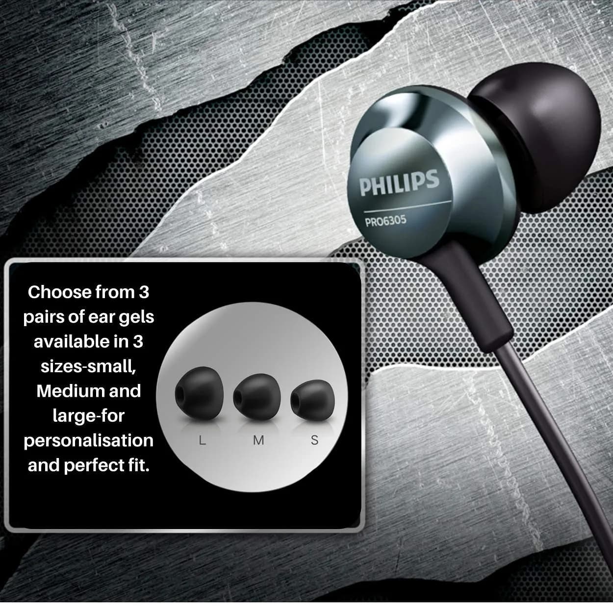 Philips Wired Earbuds with Microphone | Hi-Res Audio, Comfortable Fit, Clear Sound - view 6