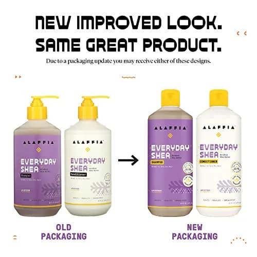 Alaffia EveryDay Shea Shampoo & Conditioner Set, Lavender, 16 Oz Ea | Moisturizes & Calms, Supports pH Balance, Cruelty-Free thumbnail 2