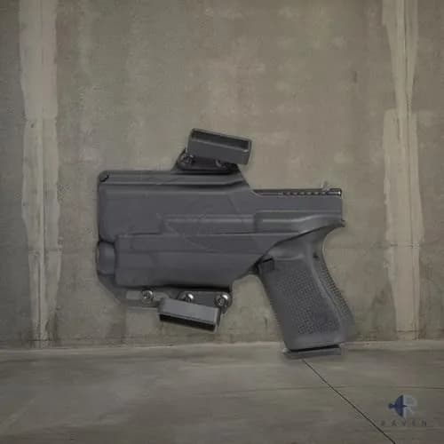 Raven Concealment Systems Perun Gun Holster for Glock 17/19 | Open Carry OWB | Black Finish | PXG9TLR1HLM/5 thumbnail 5