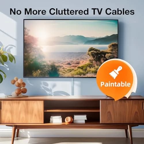 Delamu Cord Cover Wall 157in | Flame-Rated Plastic Cable Raceway for Neat Cables thumbnail 7