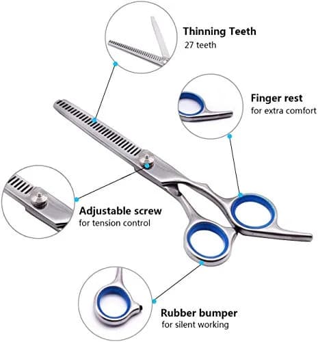 Maxshop Dog Grooming Scissors Set of 3 | Professional Pet Trimmer Kit with Safety Round Tips thumbnail 5