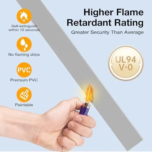 Delamu Grey Cord Hider, 157in Wall Cable Raceway for 2-3 Wires | Flammability Safe, Easy Install thumbnail 6