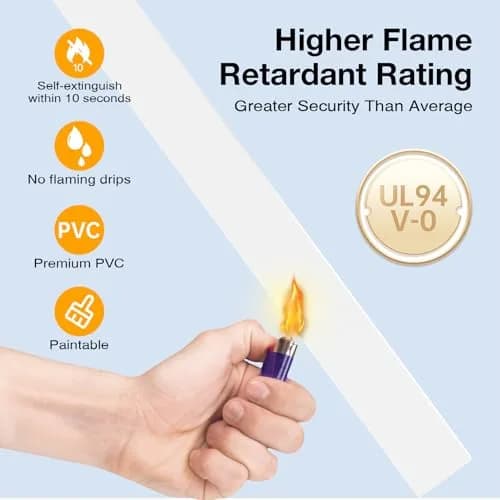 Delamu 157in Cord Hider Wall, Cable Management Raceway, Paintable Wire Cover, White | Neatly Conceal TV & Wall Wires thumbnail 6