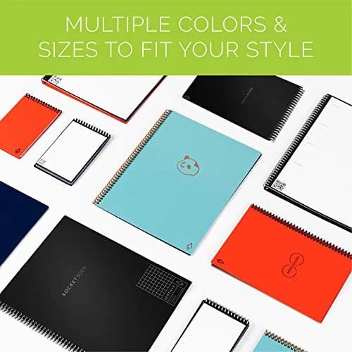 Rocketbook Matrix Reusable Graph Paper Notebook, Letter 8.5x11, Gray | Digital Sharing & Reusable Synthetic Paper thumbnail 7