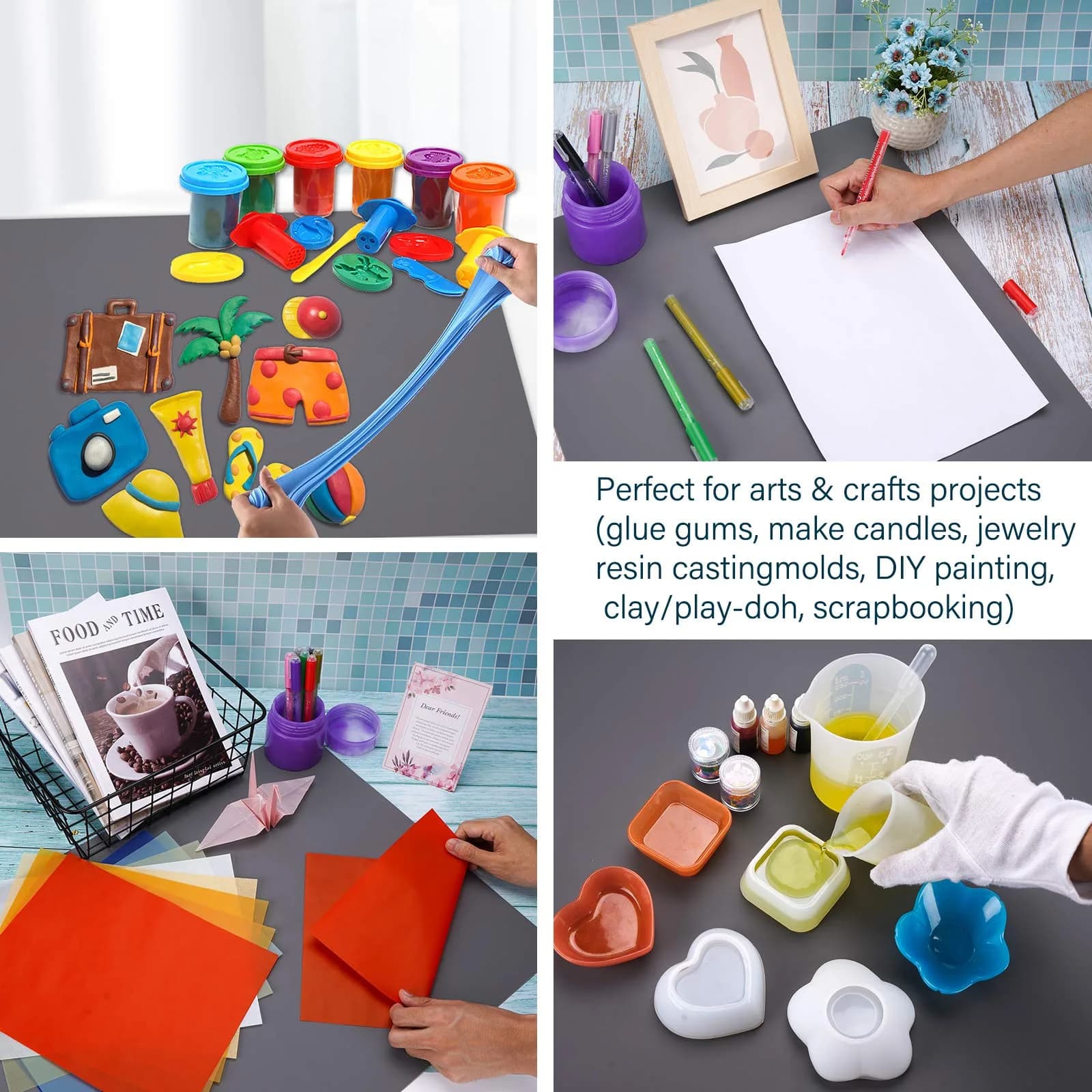Gartful Silicone Mat 64x45cm (25.2" x 17.7") | Large Craft Sheet & Countertop Protector - view 5