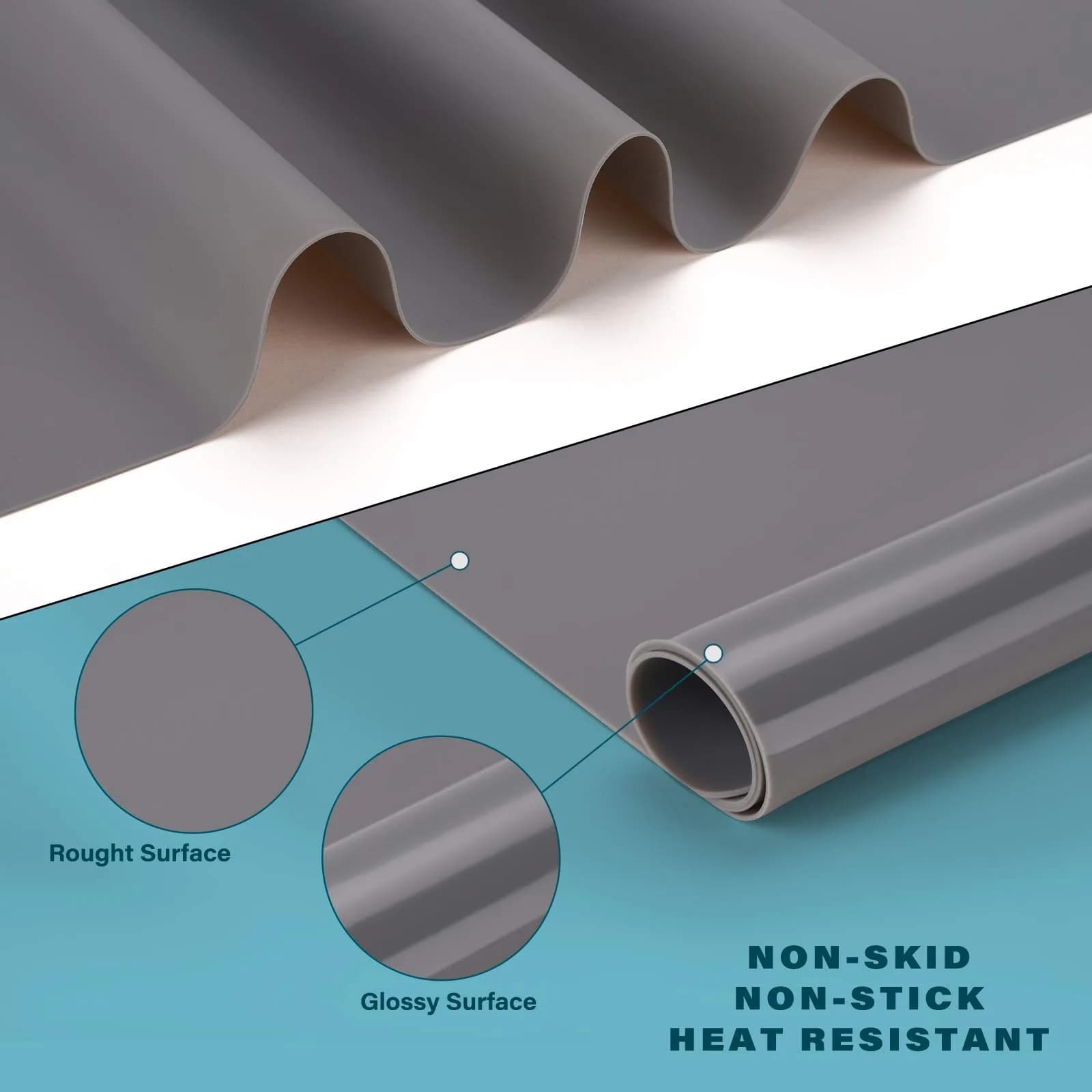 Gartful Silicone Mat 64x45cm (25.2" x 17.7") | Large Craft Sheet & Countertop Protector - view 3