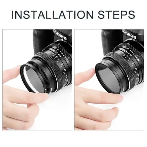 Sedremm 49mm Star Filter Set | 4/6/8/12 Points Night Photography Effect with Centre Pinch Cap thumbnail 3