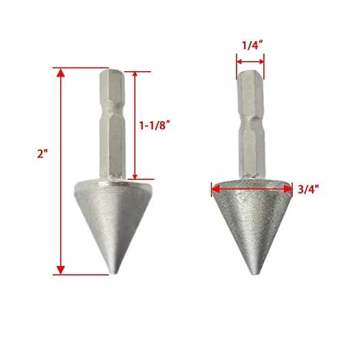 scottchen PRO Woodworking Square Hole Drill Bit Sharpener 3/4" x 7/8" | Up to 1/2" Bit, Grit #220/600, Durable Steel thumbnail 2