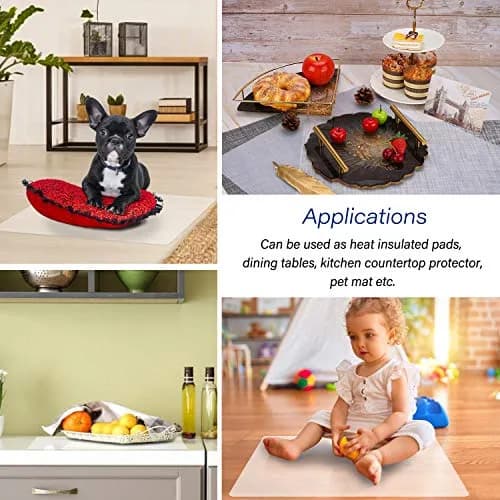 Gartful Extra Large Transparent Silicone Mat 64x45cm (25.2x17.7 inches) | Protects Surfaces from Crafts, Heat & Spills thumbnail 6