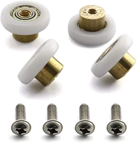 XUKEKOY Shower Door Rollers 19mm x 5mm | Set of 4 Replacement Wheels with Screws thumbnail 5