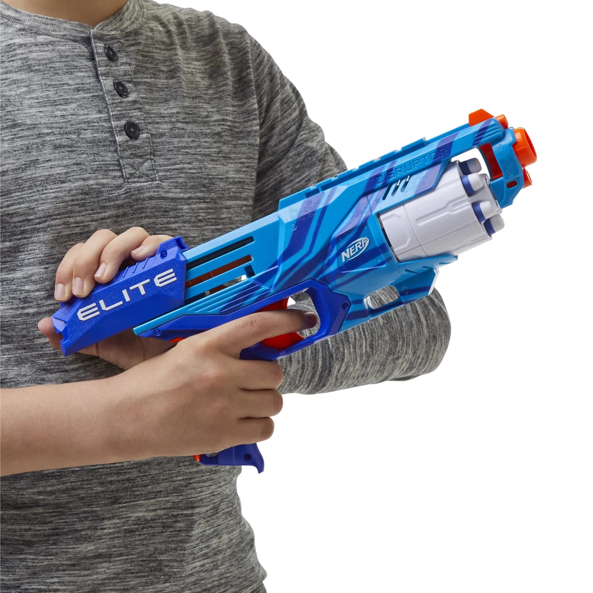 Nerf Elite Disruptor Blaster Reflex Blue | 6-Dart Rotating Drum - view 4