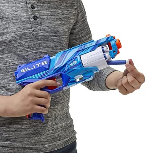 Nerf Elite Disruptor Blaster Reflex Blue | 6-Dart Rotating Drum thumbnail 3