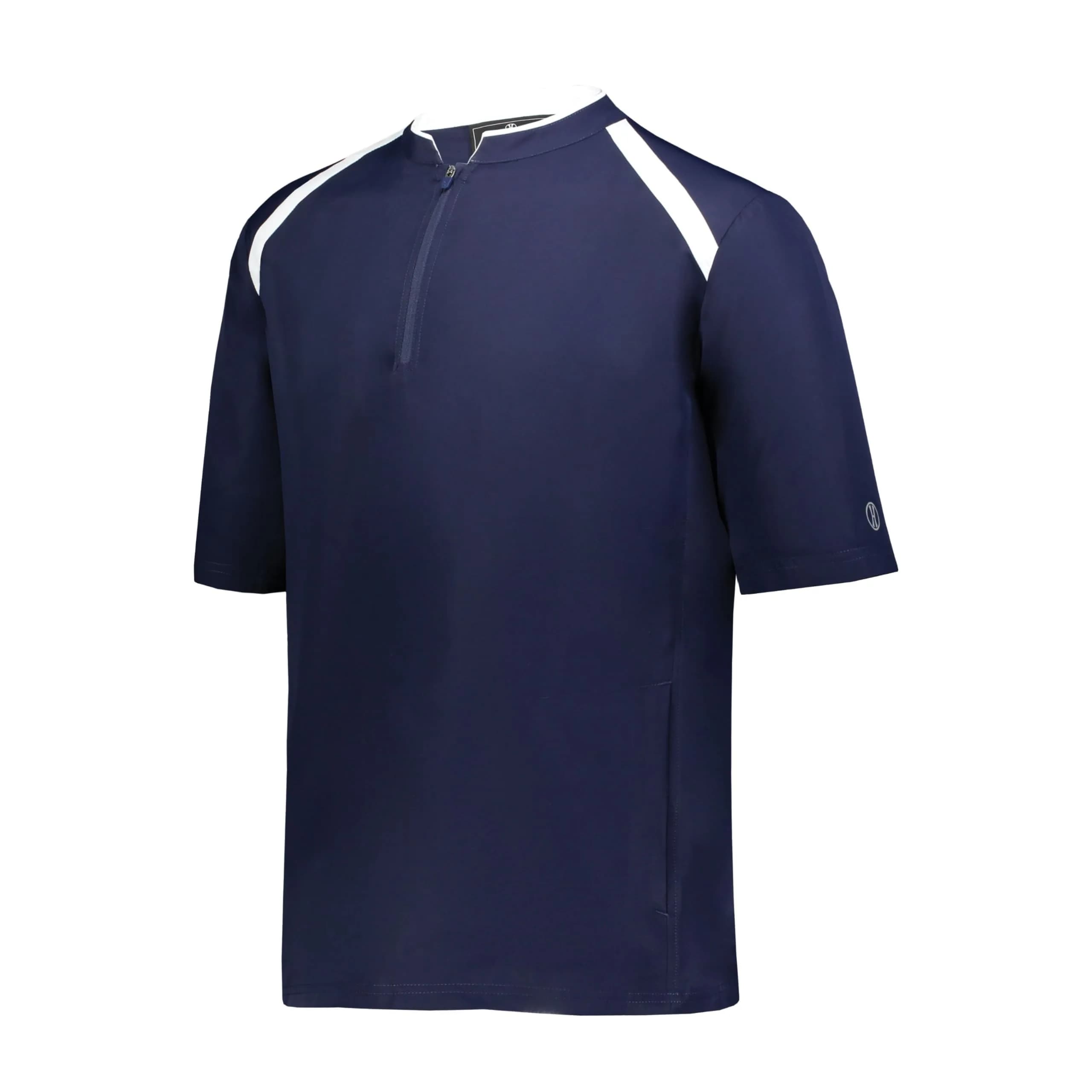 Holloway Mens Clubhouse Short Sleeve Pullover Cage Jacket, Navy/White 4XL | Ultimate Athletic Performance Wear for Maximum Mobility