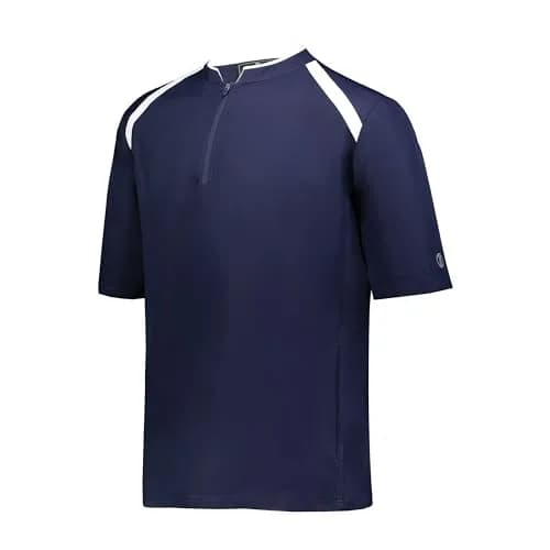 Holloway Mens Clubhouse Short Sleeve Pullover Cage Jacket, Navy/White 4XL | Ultimate Athletic Performance Wear for Maximum Mobility thumbnail 1