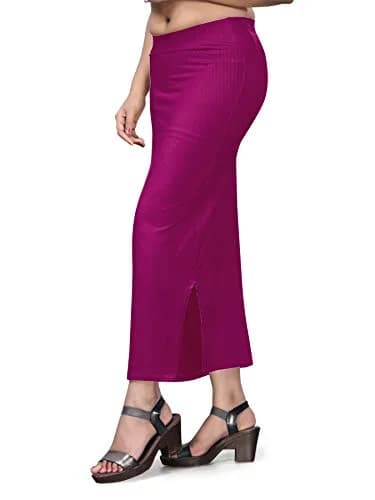 Mehrang Slimfit Saree Shaper X-Large Magenta | 20 cm (7.9 in) Length, 91 cm (35.8 in) Hip thumbnail 3