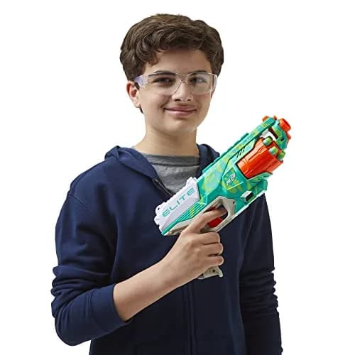 Nerf Elite Disruptor Blaster Dynamic Green 6-Dart Rotating Drum | Slam Fire Action thumbnail 6
