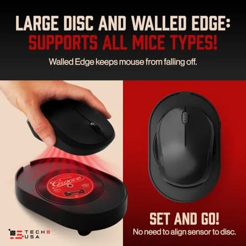TECH8 USA Mega Disc Mouse Mover Jiggler with Timer, Undetectable USB Device | Keeps Computer Active thumbnail 9