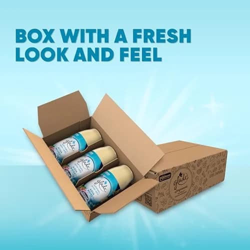 Glade Automatic Spray Air Freshener Refill, Aqua Waves, 3 Count | 18.6 fl oz (555 ml) | Timed Fragrance Release thumbnail 2