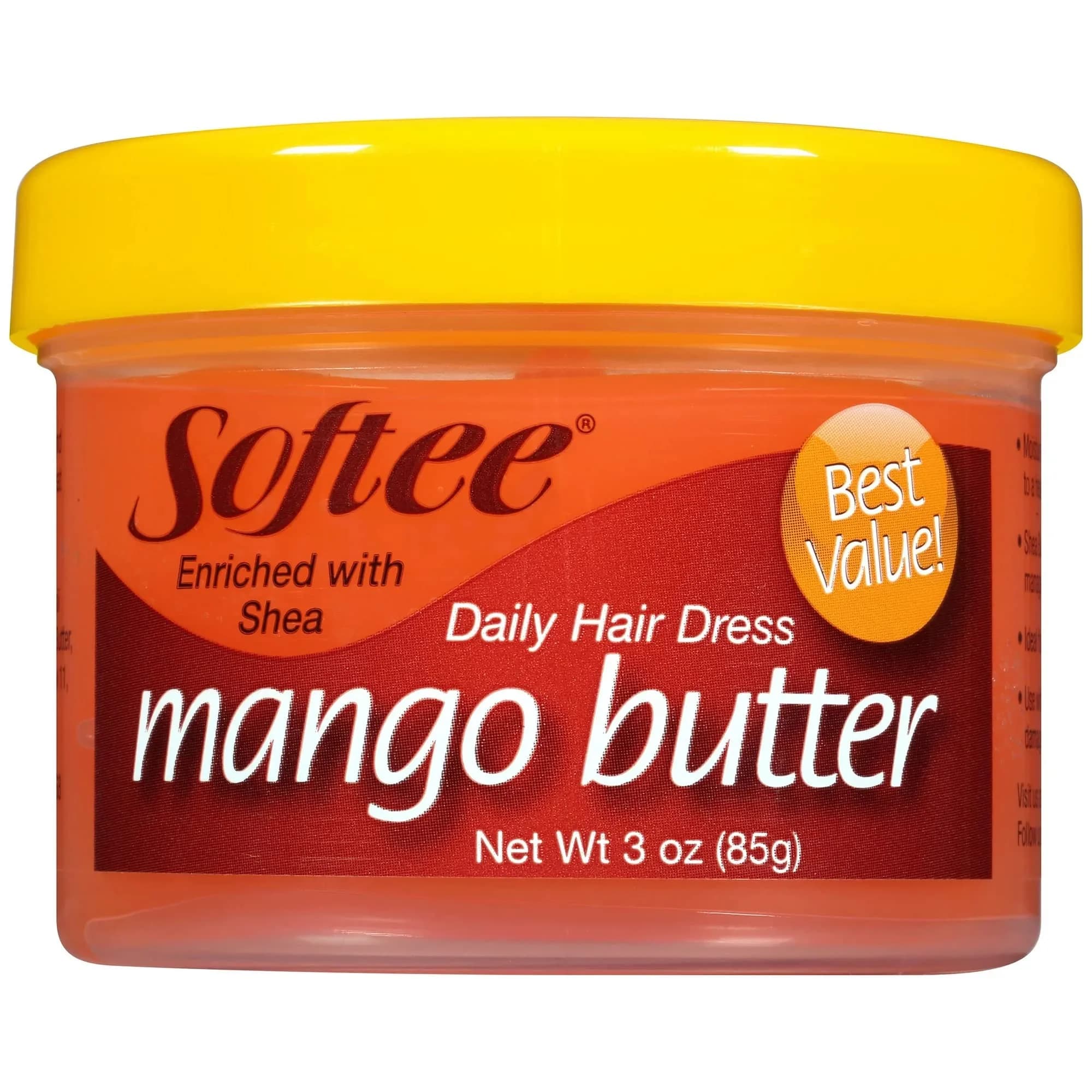 Softee Mango Butter Hair Dressing Cream 177ml (6 oz) Pack of 2 | Hydrates Scalp & Minimizes Breakage - main product image