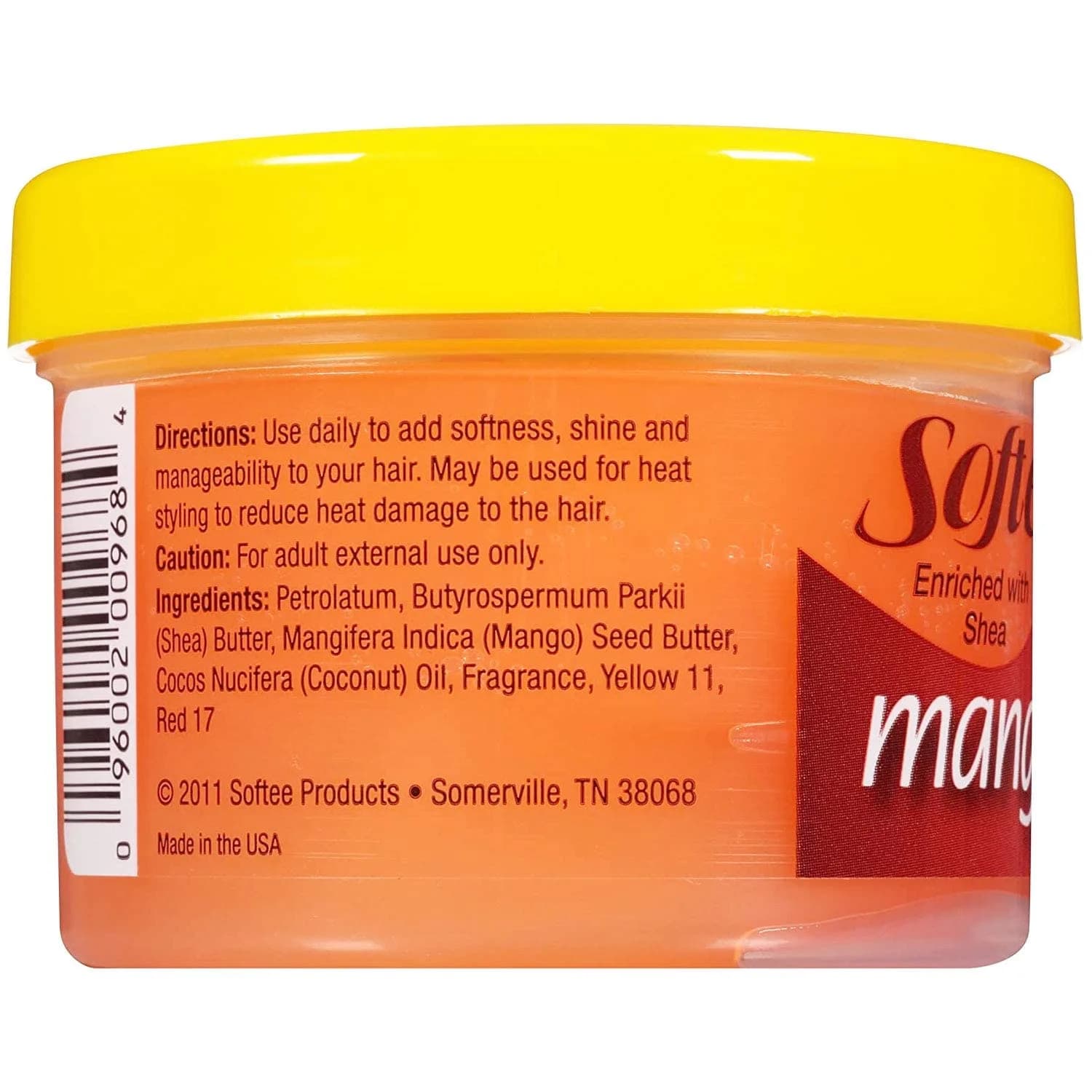 Softee Mango Butter Hair Dressing Cream 177ml (6 oz) Pack of 2 | Hydrates Scalp & Minimizes Breakage - view 2
