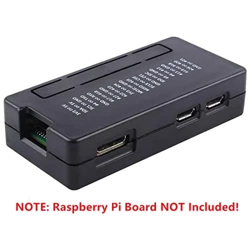 GeeekPi Raspberry Pi Zero 2 W Case/Zero W Case 7-in-1 Starter Kit with GPIO Header, OTG, HDMI Adapter & Screwdriver | Black Acrylic thumbnail 7