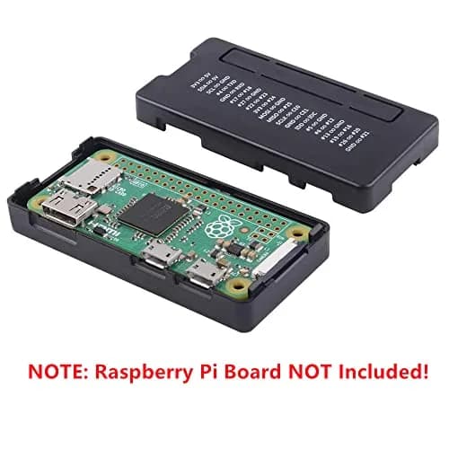 GeeekPi Raspberry Pi Zero 2 W Case/Zero W Case 7-in-1 Starter Kit with GPIO Header, OTG, HDMI Adapter & Screwdriver | Black Acrylic thumbnail 5