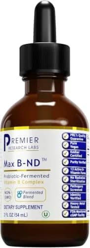 Premier Research Labs Max B-ND Liquid Vitamin 2 fl oz | Supports Liver, Brain & Energy thumbnail 1