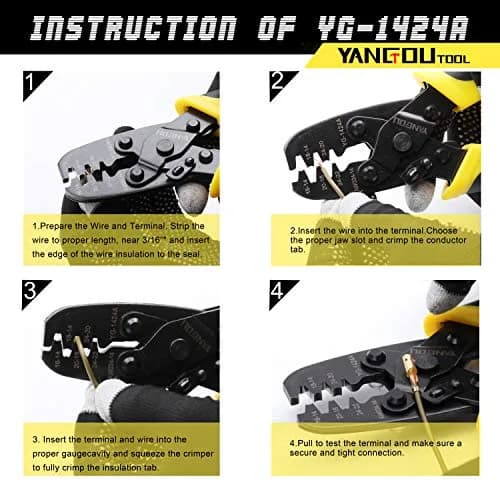 Yangoutool Molex Crimp Tool Versatile for Automotive & Computer Use 24-14 AWG thumbnail 4