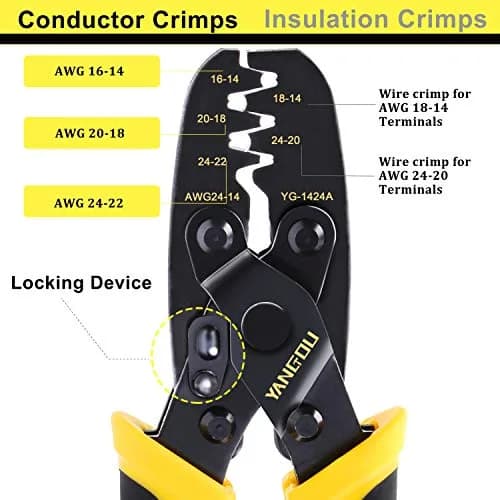 Yangoutool Molex Crimp Tool Versatile for Automotive & Computer Use 24-14 AWG thumbnail 3