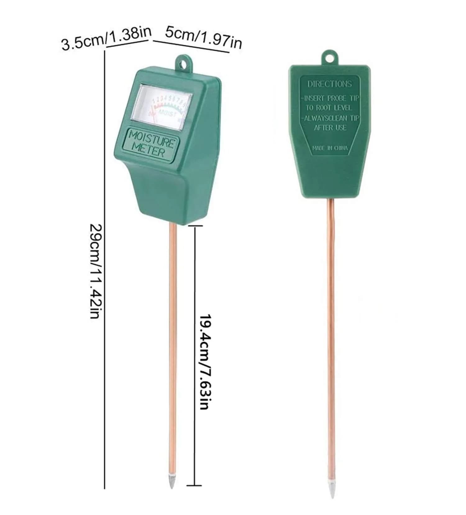 Hathdia Soil Moisture Meter Green | 25.9 cm (10.2 inch) Probe Length - view 6