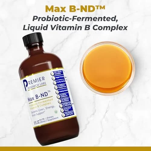 Premier Research Labs Max B-ND Liquid Vitamin B Complex 8 Fl Oz | Supports Liver & Brain Health thumbnail 2