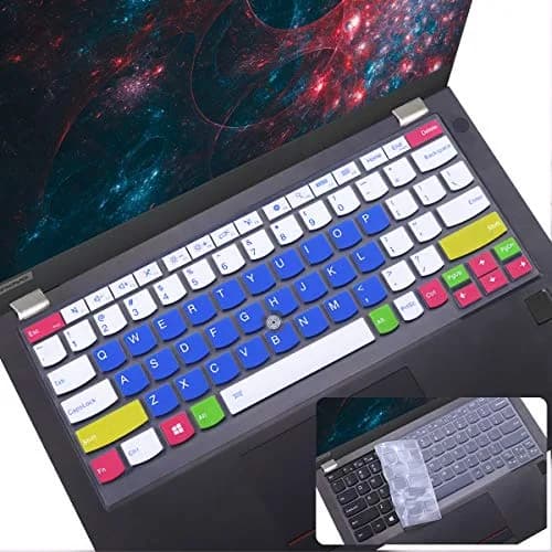 i-Tensodo 2Pcs Keyboard Cover for Lenovo ThinkPad X13 L13, X380 X390 X395 Yoga, X230S X240 X240S X250 X260 X270 X280 13.3" Laptop | US Layout Silicone Skin thumbnail 1
