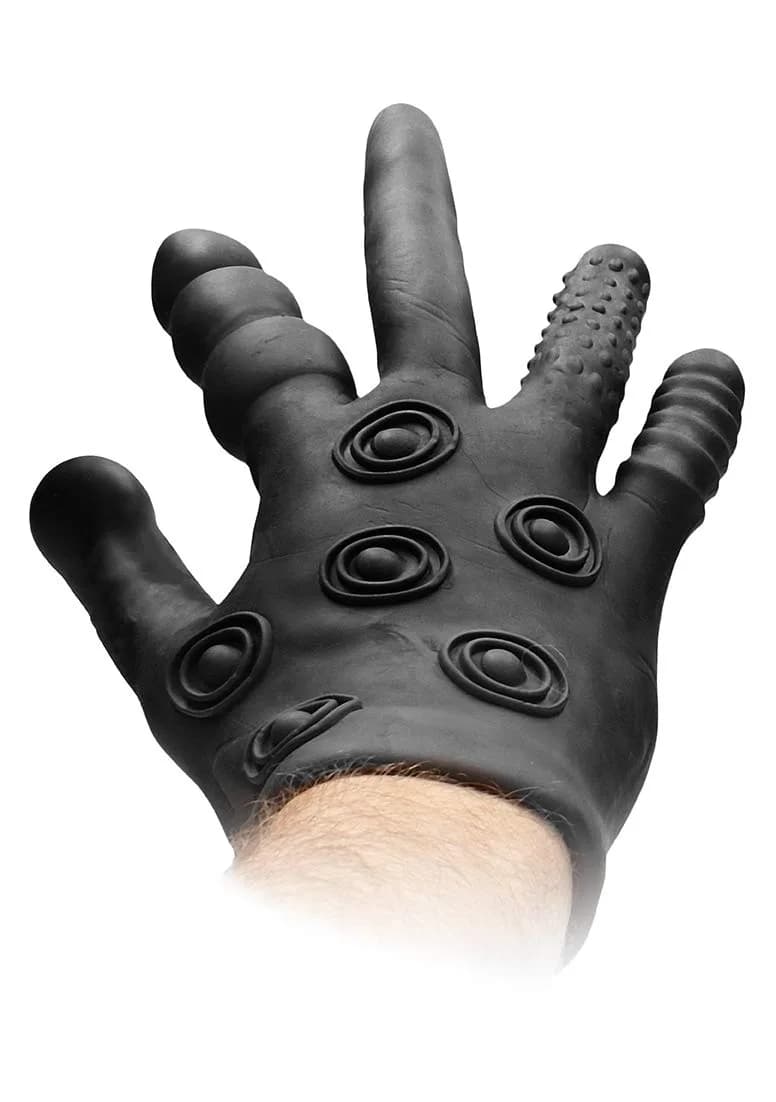 FISTIT Shots Fist It Stimulation Glove Black | Sensory & Vaginal Anal Pleasure (100 words) - main product image