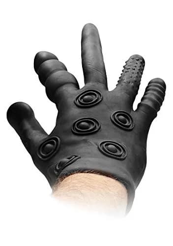 FISTIT Shots Fist It Stimulation Glove Black | Sensory & Vaginal Anal Pleasure (100 words) thumbnail 1