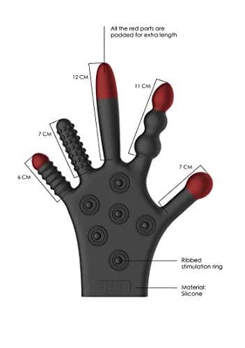 FISTIT Shots Fist It Stimulation Glove Black | Sensory & Vaginal Anal Pleasure (100 words) thumbnail 6