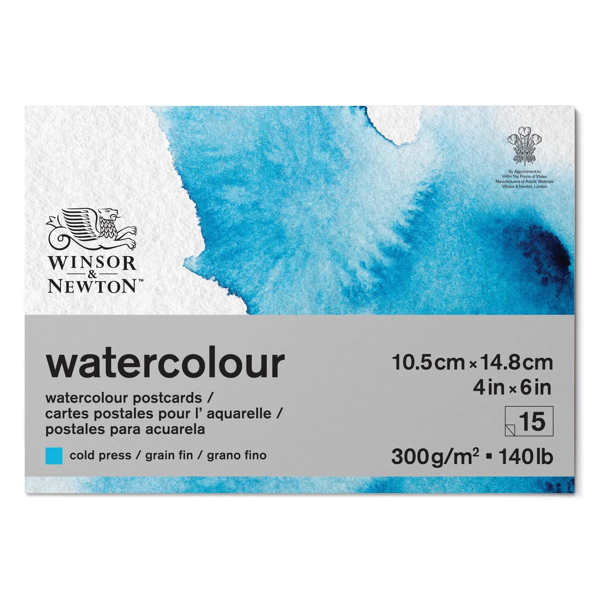 Winsor & Newton Classic Watercolor Paper Postcard Pad, 4" x 6" | Durable, Bright Finish for Watercolor Artists - main product image