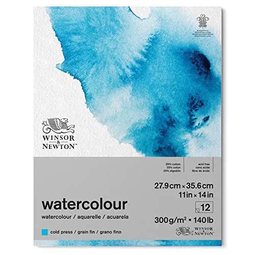 Winsor & Newton Watercolor Paper Pad 11" x 14" Natural White | Cold Press, 12 Sheets thumbnail 1