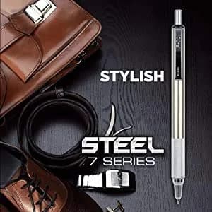 Zebra Pen F-701 Ballpoint Pen 0.8mm | Heavy Duty Stainless Steel, Refillable, Tactical Use thumbnail 5