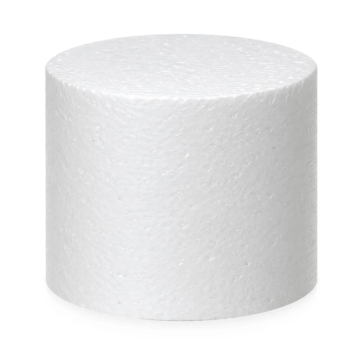 Global Sugar Art 5-Inch Round Cake Dummy Styrofoam 4" High | Perfect for Practice & Display